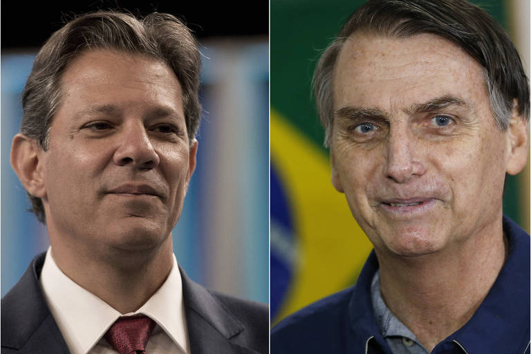 Fernando Haddad (PT) e Jair Bolsonaro (PSL) disputarão o segundo turno das eleições presidenciais
