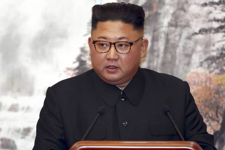 O ditador norte-coreano Kim Jong-un em foto de 19 de setembro