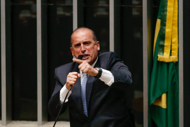 O deputado Onyx Lorenzoni (DEM-RS), um dos homens fortes da campanha de Jair Bolsonaro