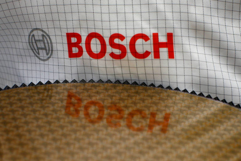 Logo da Bosch em fábrica na cidade alemã de Reutlingen