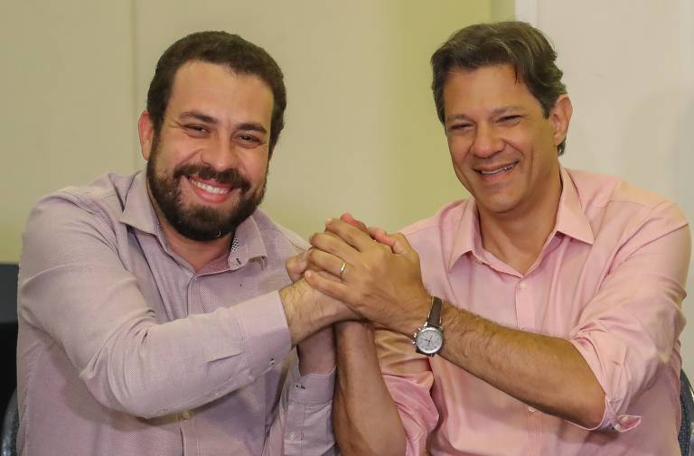 Fernando Haddad e Guilherme Boulos (PSOL) anunciam aliança para o segundo turno