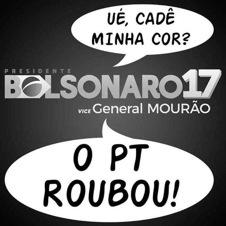 Meme de eleitores do Bolsonaro ironiza petistas