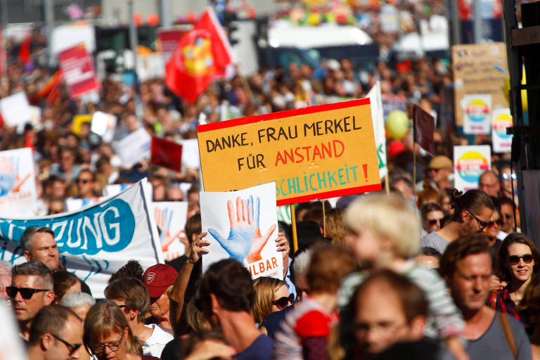 Protesto contra intolerância em Berlim