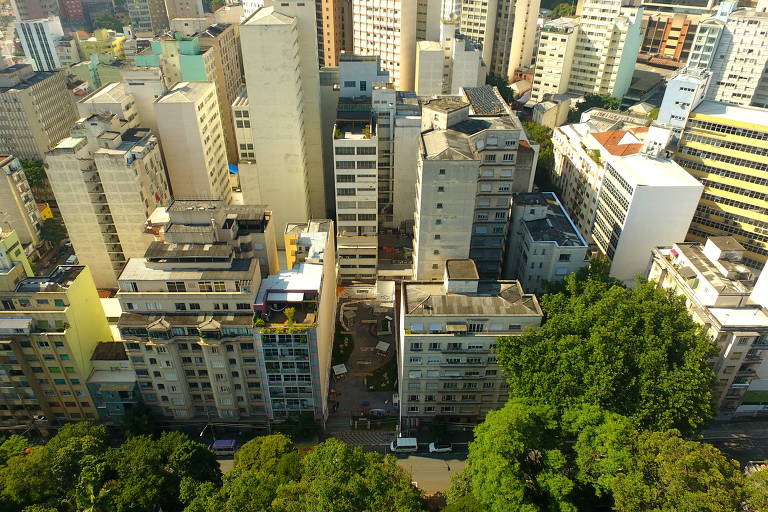 Vista de terreno da Magik JC no centro de São Paulo