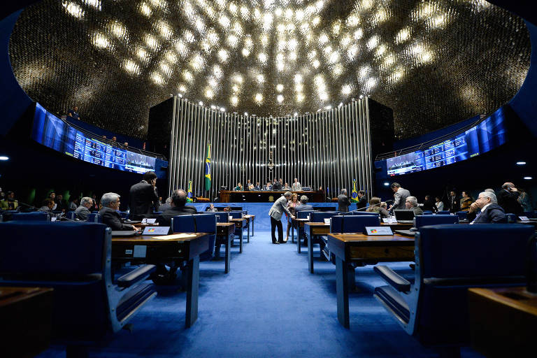 Plenário do Senado durante sessão deliberativa ordinária
