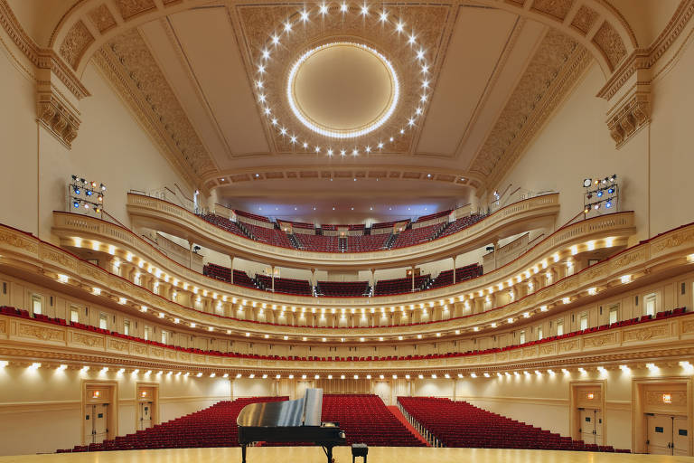 Sala Isaac Stern, a principal sala do Carnegie Hall, em Nova York