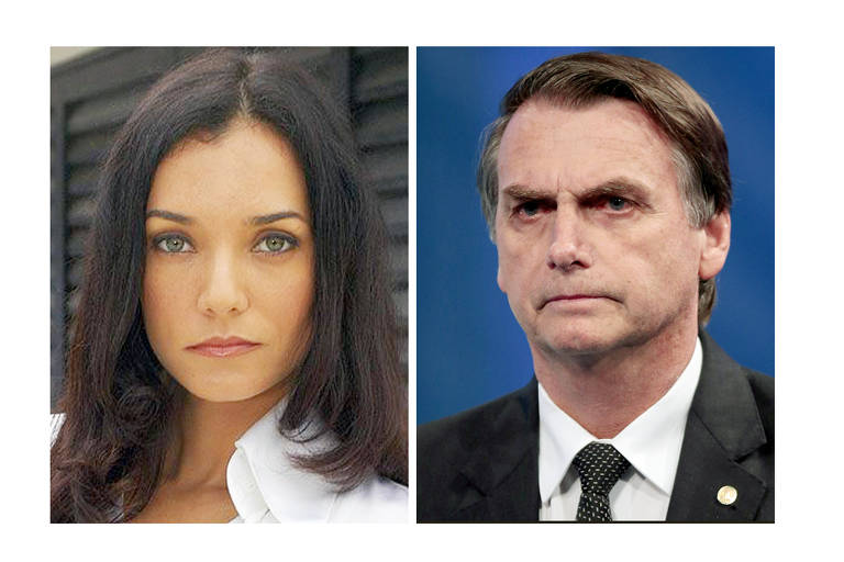 A atriz Mônica Carvalho 