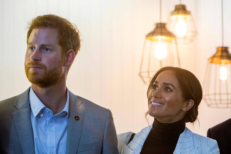 Príncipe Harry e Meghan Markle vão a evento em Sidney, na Austrália