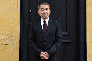FILE PHOTO: Haruki Murakami is seen outside H. C. Andersen's house in Odense