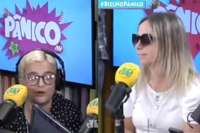 Amanda Ramalho e a produtora Paulinha Krausche discutiram ao vivo no programa "Pânico" da rádio Jovem Pan
