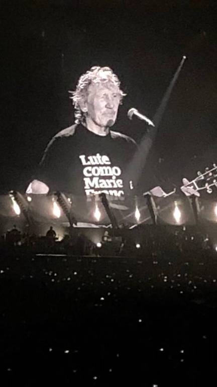 Roger Waters homenageia Marielle Franco no Rio