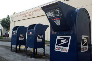 A U.S. Postal Inspection Service facility is pictured near Miami International Airport in Miami