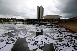 Protesto contra corrupção e a favor da Lava Jato diante do, em Brasília