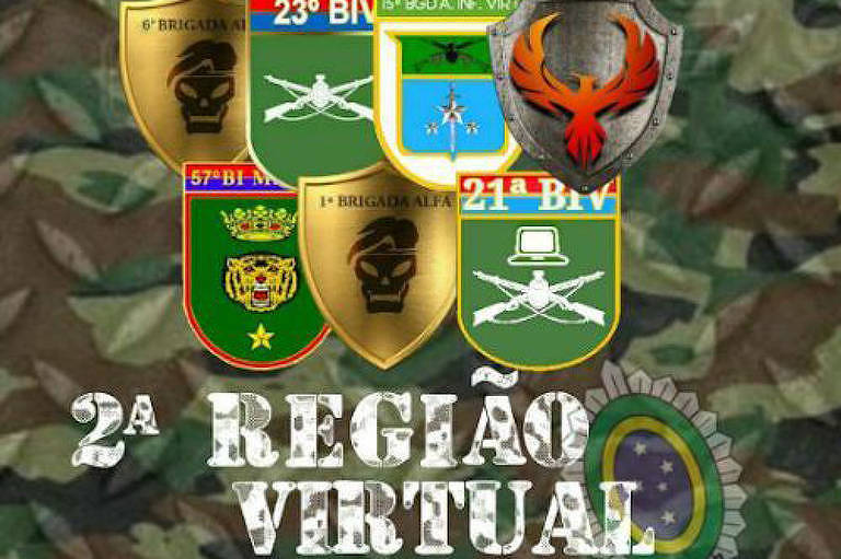 Imagem do grupo de WhatsApp 2ª Região Virtual, um dos que simula uma organização militar e reúne apoiadores de Bolsonaro