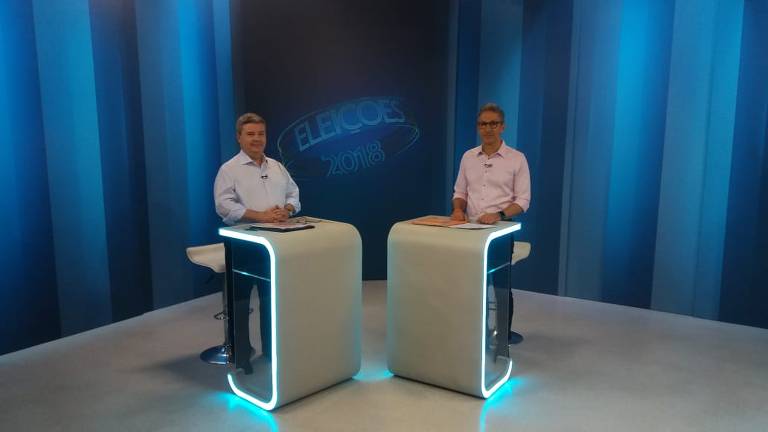 Antonio Anastasia (PSDB) e Romeu Zema (Novo) em debate da Rede Globo em Minas
