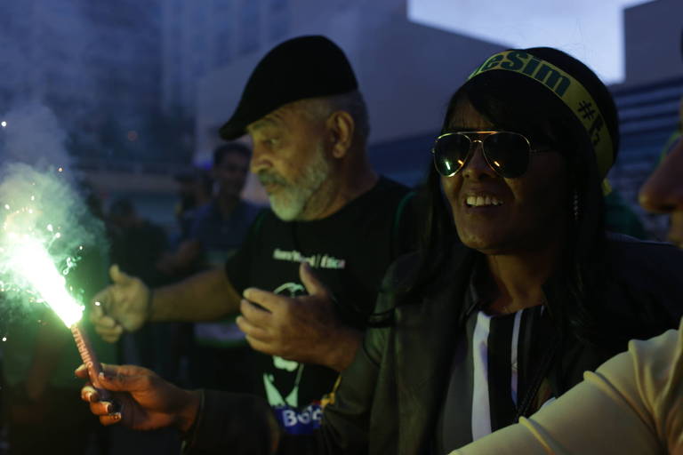 Simpatizantes de Jair Bolsonaro na Avenida Paulista, em São Paulo