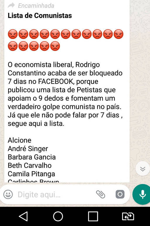 Grupos de WhatsApp pedem dislikes a artistas que não apoiaram Jair Bolsonaro (PSL)