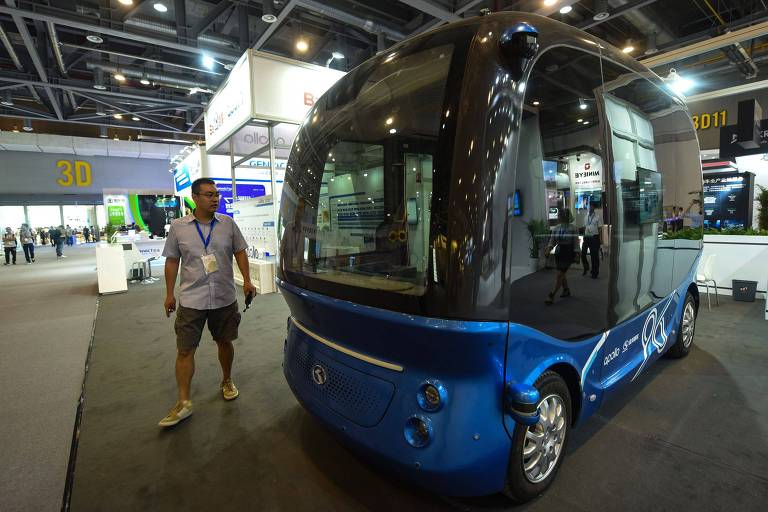 Micro-ônibus autônomo desenvolvido pela Baidu