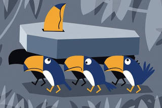 Ilustração da Economist para 'o fim dos tucanos'