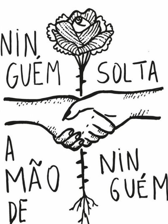 Imagem que viralizou nas redes sociais após a eleição de Jair Bolsonaro (PSL) "Ninguém solta a mão de ninguém"
