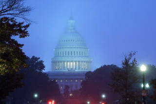 U.S. Capitol building is seen on the morning of the 2018 U.S. midterm election in Washington