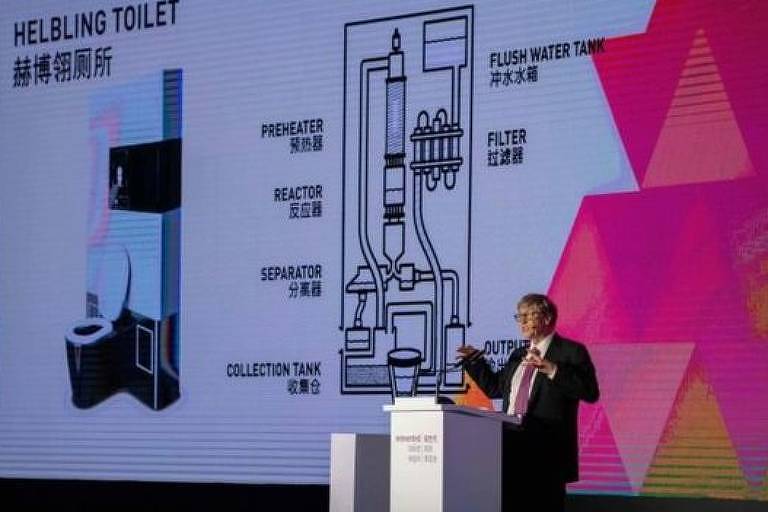 Bill Gates fala em evento de tecnologia na China