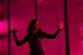 Lorde performs on the Other Stage at Worthy Farm in Somerset during the Glastonbury Festival in Britain