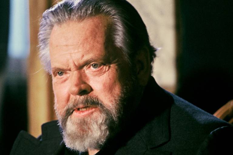 Retrato do diretor americano Orson Welles, em foto tirada em 23 de fevereiro de 1982, em Paris