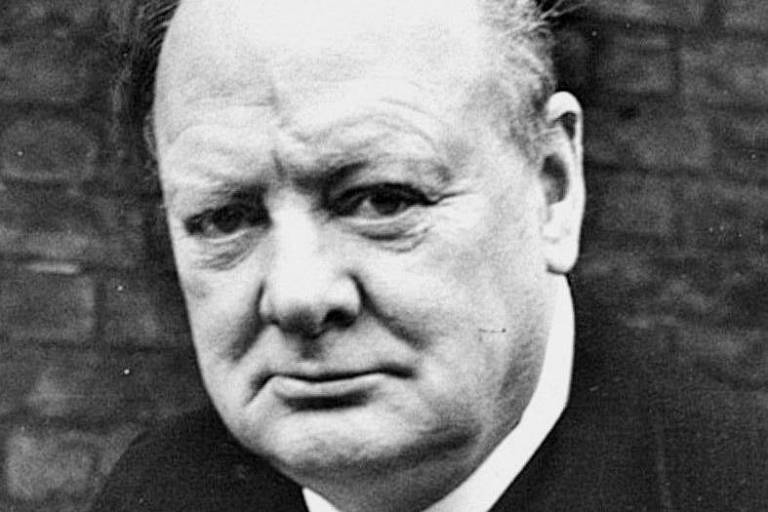 O primeiro-ministro britânico Winston Churchill