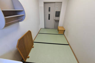 A typical room for a single-person is seen inside Tokyo Detention Center in Tokyo