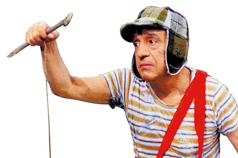 O comediante mexicano Roberto Gómez Bolaños no papel de Chaves