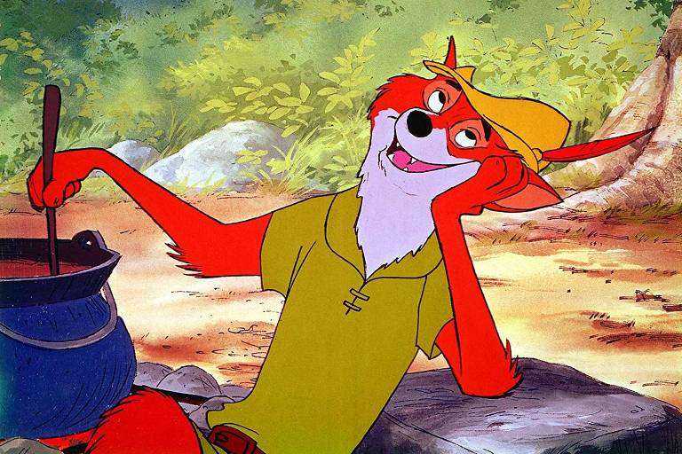 'Robin Hood' (Wolfgang Reitherman;1973): Versão fofa da lenda, a animação da Disney trazia os personagens da história como animais Robin Hood e Marian era raposas, enquanto o príncipe John era, claro, um leão