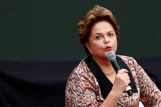 Brazil's former President Rousseff attends a meeting of the World Forum of Critical Thought in Buenos Aires