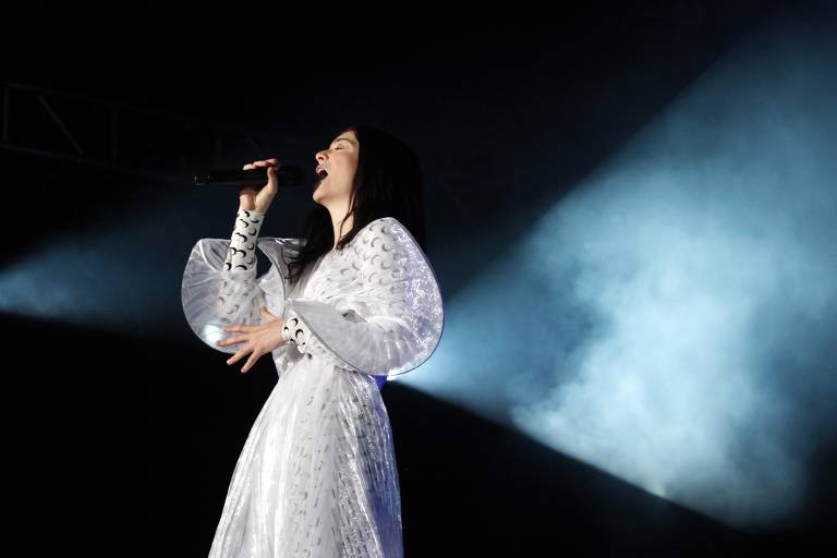A cantora Lorde performa no festival Corona Capital Music, no México