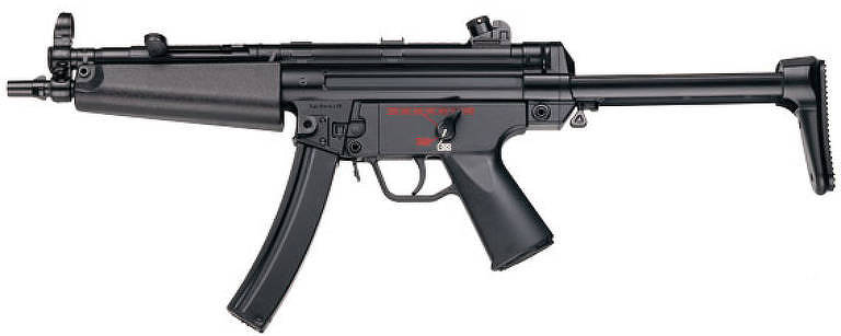 Submetralhadora alemã HK MP5, a arma usada para matar a vereadora Marielle Franco