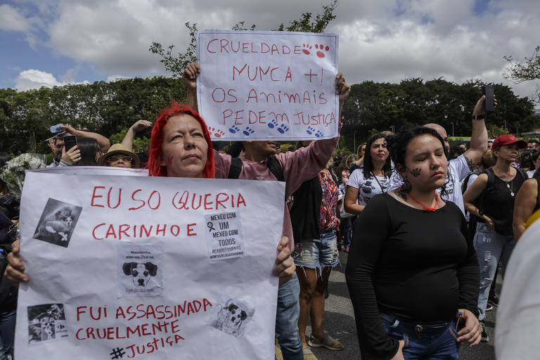 Protesto contra a morte de Manchinha 13/04/2019 Bichos Fotografia