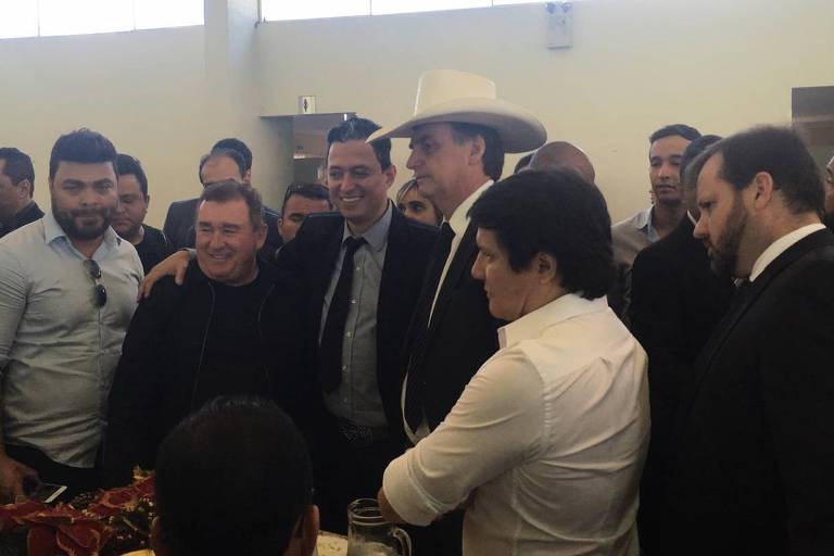 Presidente eleito, Jair Bolsonaro, almoçar com cantores sertanejos em Brasília. Talita Fernandes - 11.dez.2018/Folhapress