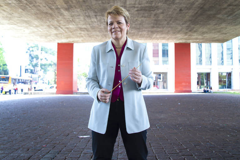 A regente titular da Osesp, Marin Alsop