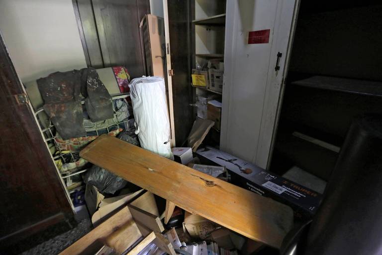 Danos provocados à sede da ONG Popol Na, cuja diretora é a ex-sandinista Monica Baltodano, em Manágua