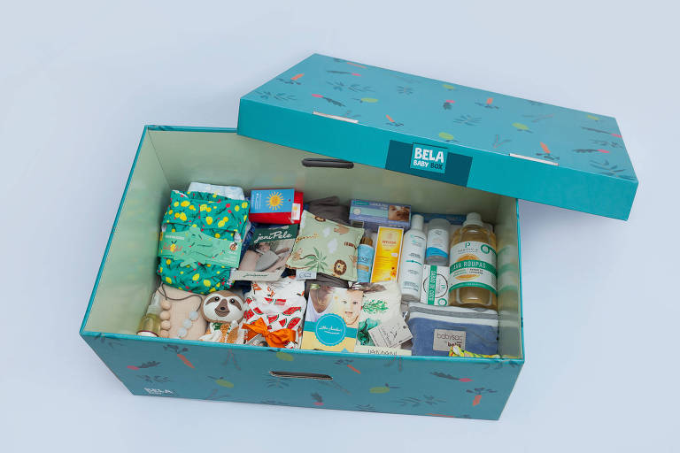 Bela Baby Box, caixa de papelão para servir de berço lançada por Bela Gil em parceria com a Morada da Floresta