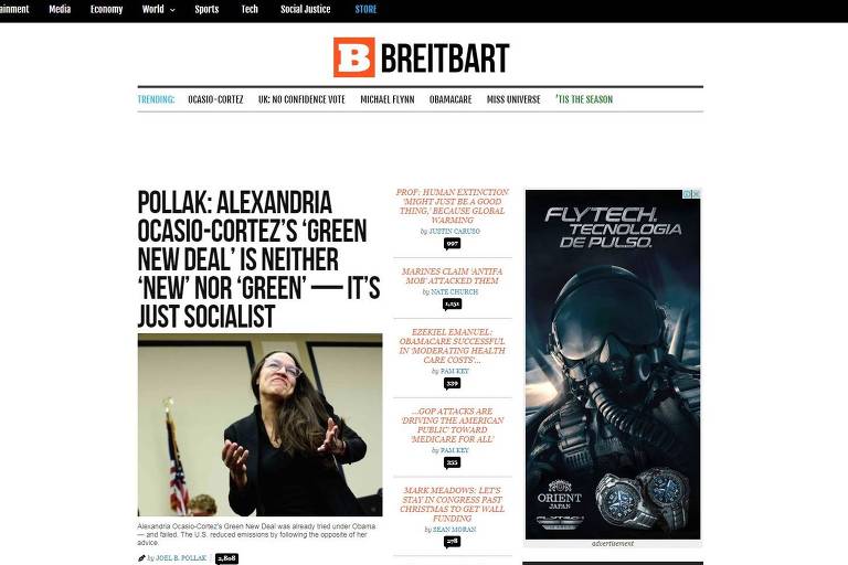 O site "Breitbart News"