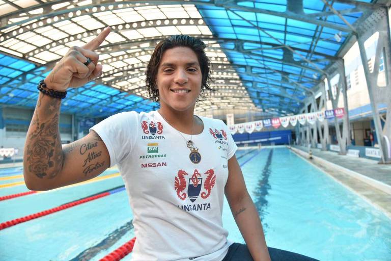 Nadadora Ana Marcela Cunha, um dos destaques do Brasil na maratona aquática, tentará ganhar sua primeira medalha olímpica em Tóquio-2020