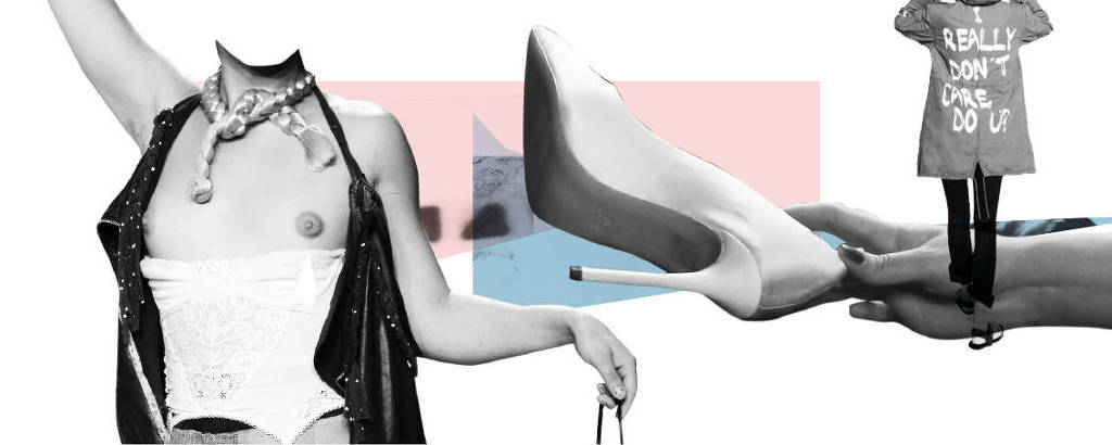 Colagem de Alex Kidd para a retrospectiva de artes plásticas da Ilustrada