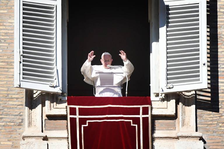 O papa Francisco faz discurso no primeiro dia do ano 