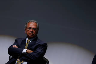 Brazil's new Economy Minister Paulo Guedes attends his handover ceremony in Brasilia