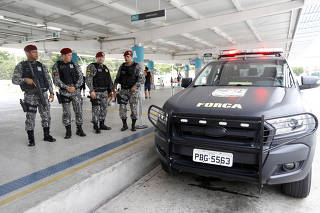 Agentes da Força Nacional em Fortaleza (CE)