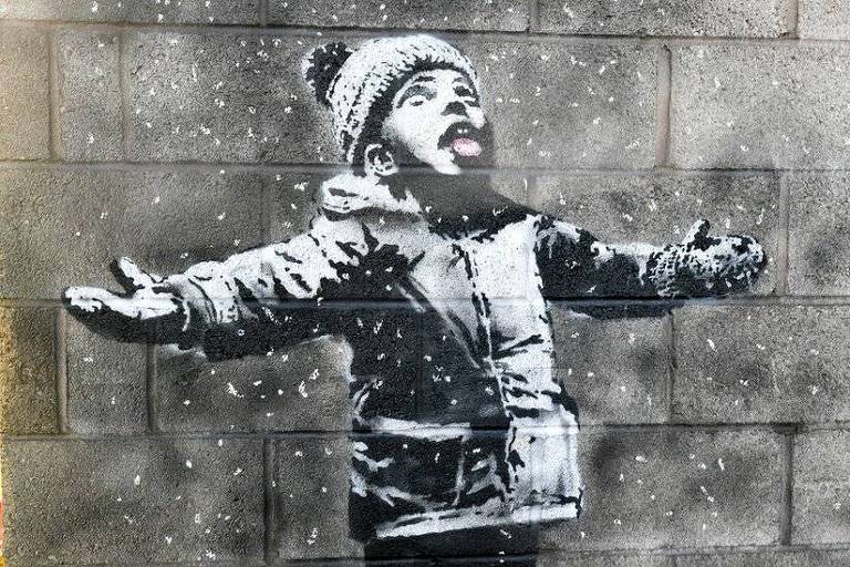 Banksy confirmou a autoria do mural no País de Gales