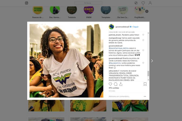 Conta oficial no Instagram fala em "dia histórico" e em construção de "nova história"