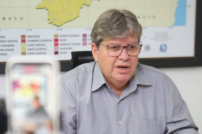 O governador da ParaÃ­ba, JoÃ£o AzevÃªdo 