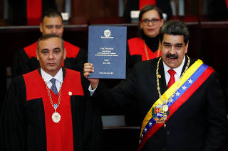 Venezuelan President Nicolas Maduro's swearing-in ceremony in Caracas